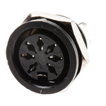RS PRO 7 Pole Din Socket, 4A, 100 V ac, Female, Panel Mount