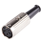 RS PRO 3 Pole Din Socket, 1A, 100 V ac, Push Lock, Female, Cable Mount