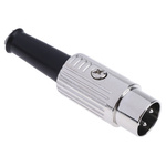 RS PRO 3 Pole Din Plug, 1A, 100 V ac, Male, Cable Mount