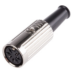 RS PRO 7 Pole Din Socket, 1A, 100 V ac, Push Lock, Female, Cable Mount