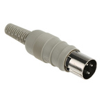 Hirschmann, MAS 3 Pole Din Plug, DIN 41524, 4A, 34 V ac/dc IP30, Screw Lock, Male, Cable Mount