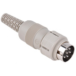 Hirschmann, MAS 6 Pole Din Plug, DIN 45322, 4A, 34 V ac/dc IP30, Screw Lock, Male, Cable Mount