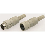 RS PRO 7 Pole Din Plug, 4A, 34 V ac/dc, Screw Lock, Male, Cable Mount