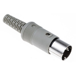 Hirschmann, MAS 5 Pole Miniature Din Plug, DIN 41524, 4A, 34 V ac/dc IP30, Male, Cable Mount