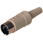 Hirschmann, MAS 6 Pole Miniature Din Plug, DIN 45322, 4A, 34 V ac/dc IP30, Male, Cable Mount