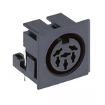 Lumberg 8 Pole Right Angle Din Socket, DIN 45326, 4A, 24 V ac, Plug-In, Female, PCB Mount