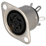 Hirschmann, MAB 5 Pole Din Socket, 4A, 34 V ac/dc IP30, Female, Panel Mount