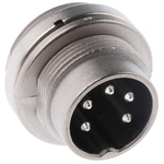 Amphenol C 091 D Series, 5 Pole Din Plug Plug, 5A, 300 V ac/dc IP67