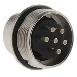 Amphenol C 091 D Series, 6 Pole Din Plug Plug, 5A, 300 V ac/dc IP67