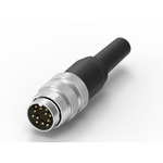 RS PRO 12 Pole Din, 3A, 60 V IP40, Screw Lock, Male, Cable Mount