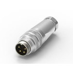 RS PRO 4 Pole M16 Din, 5A, 250 V IP67, Screw Lock, Male, Cable Mount