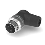 RS PRO 3 Pole Right Angle M16 Din, 4A, 100 V IP40, Screw Lock, Male, Cable Mount
