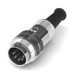 RS PRO 5 Pole M16 Din, 4A, 100 V IP40, Screw Lock, Male, Cable Mount