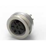 RS PRO 7 Pole Din, 5A, 250 V IP40, Screw Lock, Female, Panel Mount