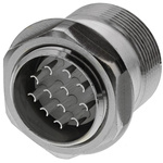 Lapp, R 12 Pole Din Plug, 7.5A, 1.5 kV IP65, Screw Lock, Male, Through Hole