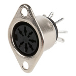 RS PRO 7 Pole Din Socket, 2A, Female, Panel Mount