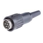 Amphenol Industrial, C 091 B 7 Pole M16 Din Plug, 5A, 300 V ac, Male, Cable Mount