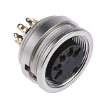 Lumberg 5 Pole Din Socket, DIN EN 60529, 60 V ac IP68, Female, Panel Mount