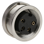 Lumberg, KFV 4 Pole M16 Din Socket, DIN EN 60529, 5A, 250 V ac IP40, Screw On, Female, Panel Mount