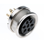 Lumberg, KFV 7 Pole M16 Din Socket, DIN EN 60529, 5A, 250 V ac IP40, Female, Panel Mount