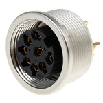 Lumberg, KFV 8 Pole M16 Din Socket, DIN EN 60529, 5A, 60 V ac IP40, Female, Panel Mount