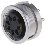 Lumberg, KFV 7 Pole M16 Din Socket, DIN EN 60529, 5A, 60 V ac IP40, Female, Panel Mount