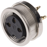 Lumberg 3 Pole Din Socket, DIN EN 60529, 5A, 250 V ac IP68, Female, Panel Mount