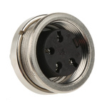 Amphenol Industrial, Signalmate C091 4 Pole M16 Din Socket, 5.0A, 300 V IP40, Screw On, Panel Mount