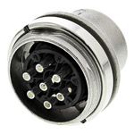 Amphenol Industrial, Signalmate C091 7 Pole M16 Din Plug, 5.0A, 300 V IP40, Screw On, Panel Mount