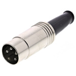 RS PRO 4 Pole Din Plug, 4A, 60 V ac, Male, Cable Mount