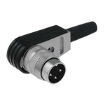 Amphenol, C 091 A 3 Pole Right Angle M16 Din Plug, 5A, 300 V ac, Male, Cable Mount