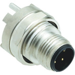 Harting 4 Pole Din Plug, Male, Panel Mount