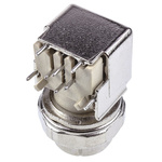 HARTING 4 Pole Right Angle M12 Din Socket, Female, PCB Mount