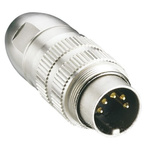 Lumberg 5 Pole Din Plug, DIN EN 60529, 5A, 60 V ac IP68, Male, Cable Mount