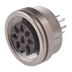 Lumberg, KFR 8 Pole M16 Din Socket, DIN EN 60529, 5A IP40, Female, Wall Mount