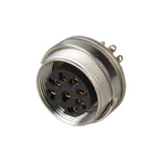 Lumberg, KGV 8 Pole M16 Din Socket, DIN EN 60529, 5A, 60 V ac IP40, Female, Panel Mount