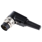 Lumberg, WSV 12 Pole Right Angle M16 Din Plug, DIN EN 60529, 3A, 60 V ac IP40, Male, Cable Mount