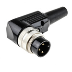 Lumberg, WSV 3 Pole Right Angle M16 Din Plug, DIN EN 60529, 5A, 250 V ac IP40, Male, Cable Mount