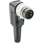 Lumberg, WSV 7 Pole Right Angle M16 Din Plug, DIN EN 60529, 5A, 250 V ac IP40, Male, Cable Mount
