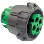 ITT Cannon, APD 4 Pole Din Plug, DIN 72585, 48 V dc IP67, IP69K, Male, Cable Mount