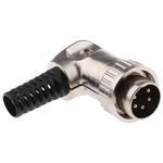 RS PRO 5 Pole Right Angle Din Plug, 2A, 100 V, Quick Connect, Male, Cable Mount