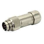 Amphenol Industrial, C 091 D+ 7 Pole M16 Din Plug, DIN EN 61076-2-106, 7A, 100 V IP68, Screw Coupling, Male, Cable Mount