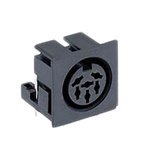 Lumberg 6 Pole Right Angle Din, DIN 45322, 4A, 24 V ac, Quick Connect, Female, PCB Mount