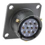 Amphenol Limited, 62GB 10 Way Box Mount MIL Spec Circular Connector Receptacle, Socket Contacts,Shell Size 12, Bayonet