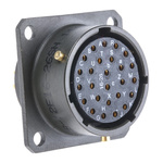 Amphenol Limited, 62GB 26 Way Box Mount MIL Spec Circular Connector Receptacle, Socket Contacts,Shell Size 16, Bayonet