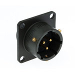 Amphenol Limited, 62GB 3 Way Box Mount MIL Spec Circular Connector Receptacle, Pin Contacts,Shell Size 12, Bayonet
