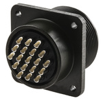 Amphenol Industrial, MS3102A 19 Way Box Mount MIL Spec Circular Connector Receptacle, Socket Contacts,Shell Size 22,
