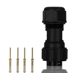 RS PRO Circular Connector, 4 Contacts, Cable Mount, Plug and Socket, Male and Female Contacts, IP68