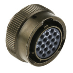 Souriau, 851 19 Way Cable Mount MIL Spec Circular Connector Plug, Socket Contacts,Shell Size 14, Bayonet Coupling,