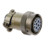Souriau, 851 12 Way Cable Mount MIL Spec Circular Connector Plug, Socket Contacts,Shell Size 14, Bayonet Coupling,